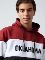 %Pto% Sudadera color block deportiva negro