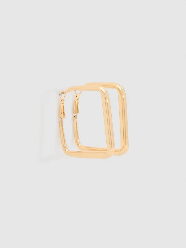 Gold plated earrings set 6 pack golden/silver detail view