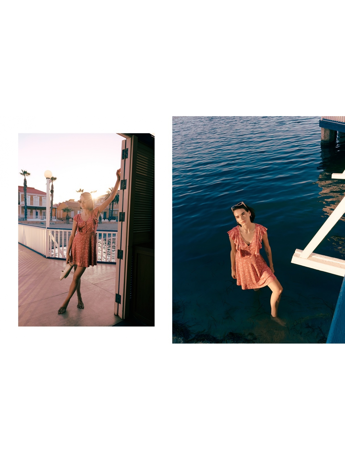 %NewExtra% Mini ruffles dress mineral red