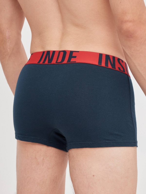 Pack of 6 combined boxer briefs multicolor back detail view