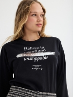 %Pto% Long sleeve t-shirt black