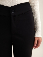 %Pto% Pantalón elástico wide leg negro