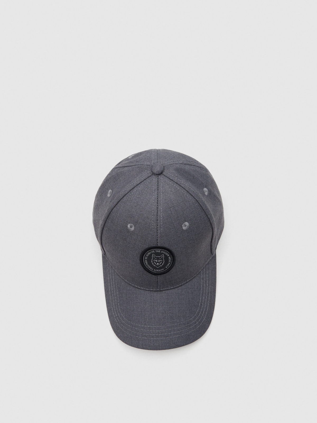 Wolf Cap grey detail view