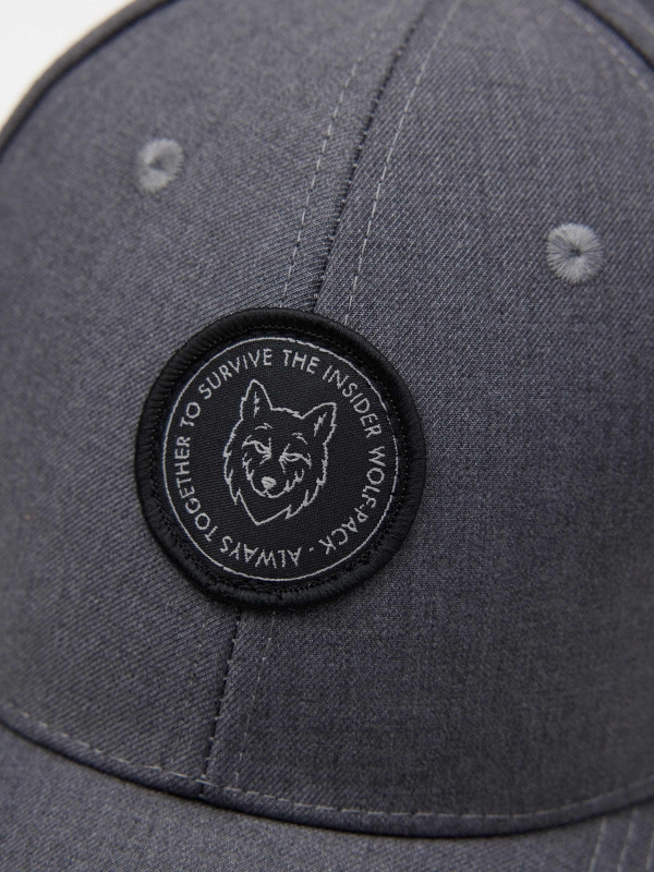 Wolf Cap grey detail view