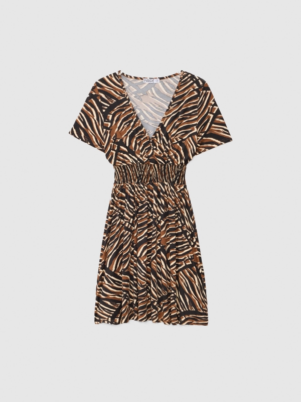  Animal print mini dress multicolor