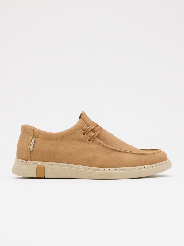Casual Yellow Washed Bordon Sneaker ochre