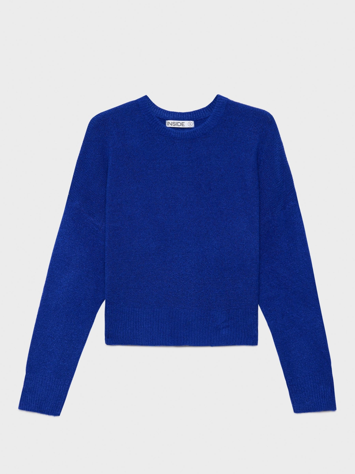  Shoulder seam sweater dark blue front view