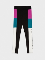 %Pto% Leegins color block negro vista frontal