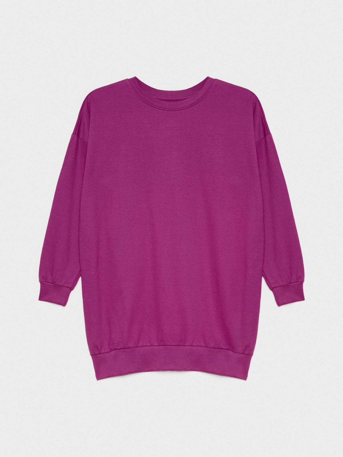  Sudadera oversized vestido fucsia vista frontal