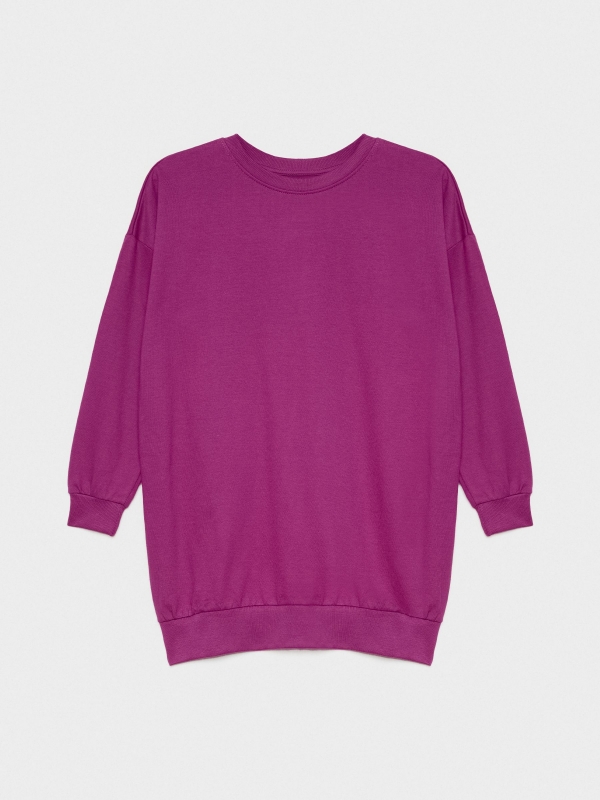  Sudadera oversized vestido fucsia vista frontal