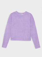 %Pto% Shoulder seam sweater lilac front view