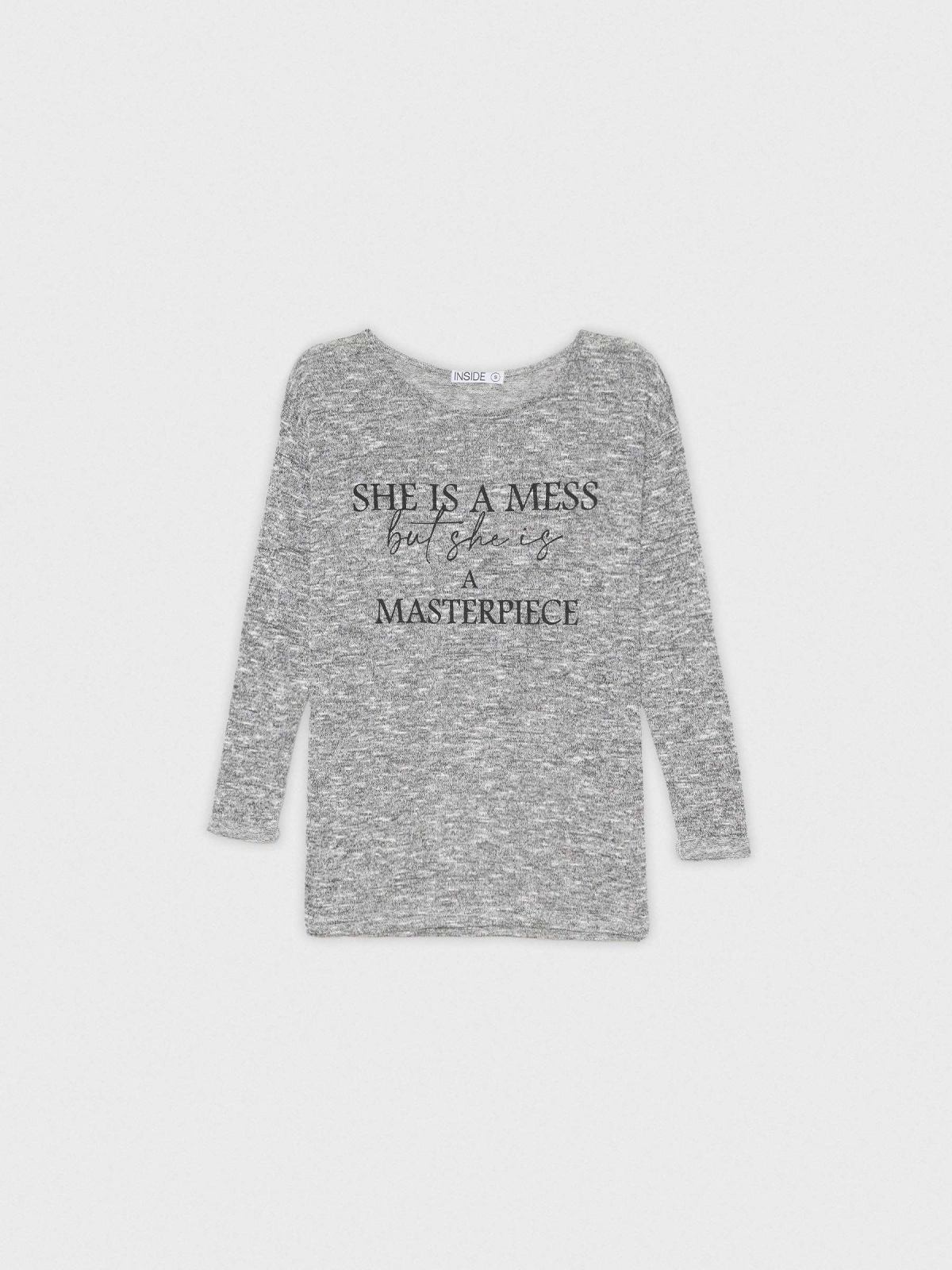  Masterpiece T-shirt grey front view