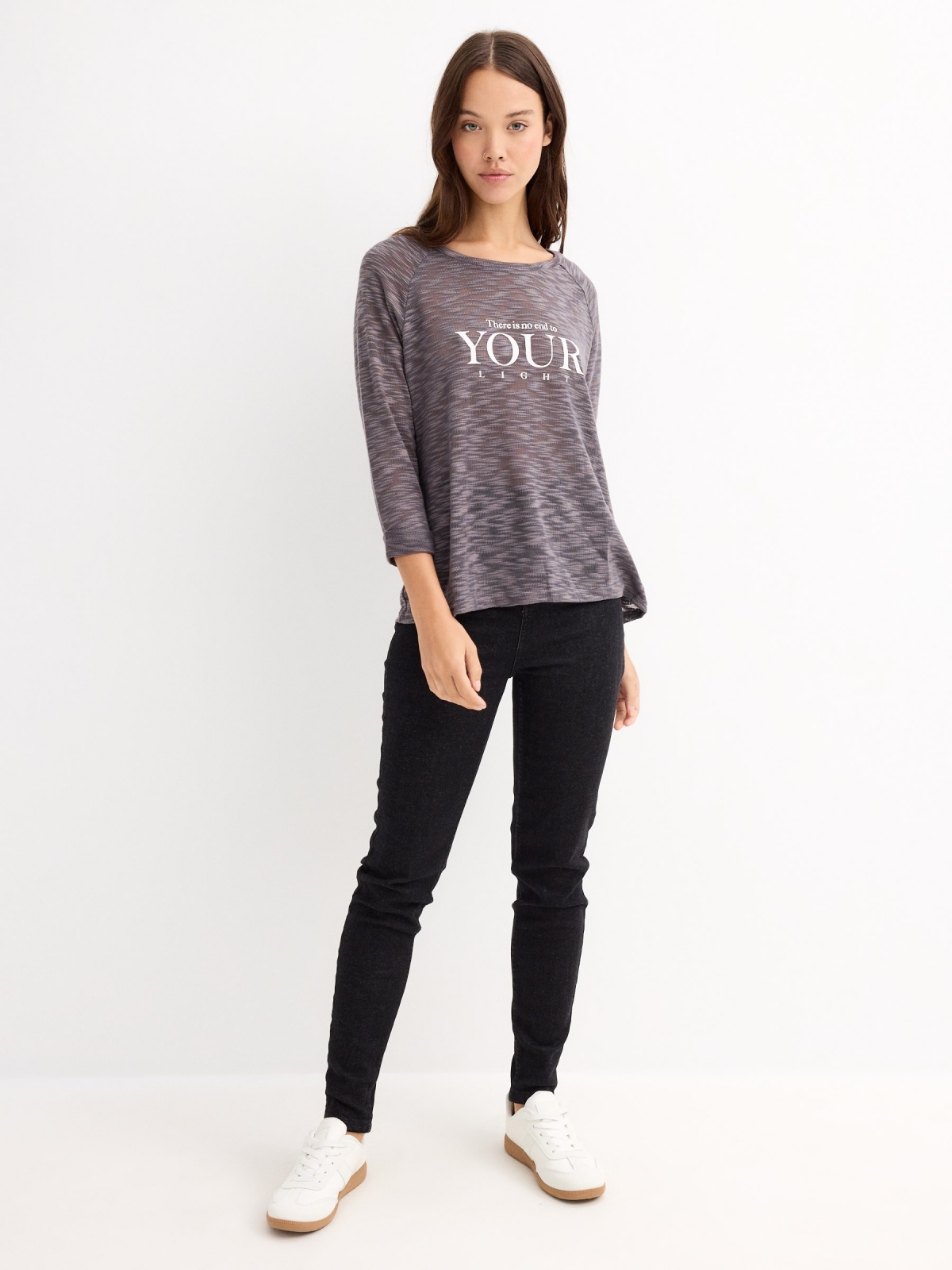 Camiseta Your Light gris oscuro vista general frontal