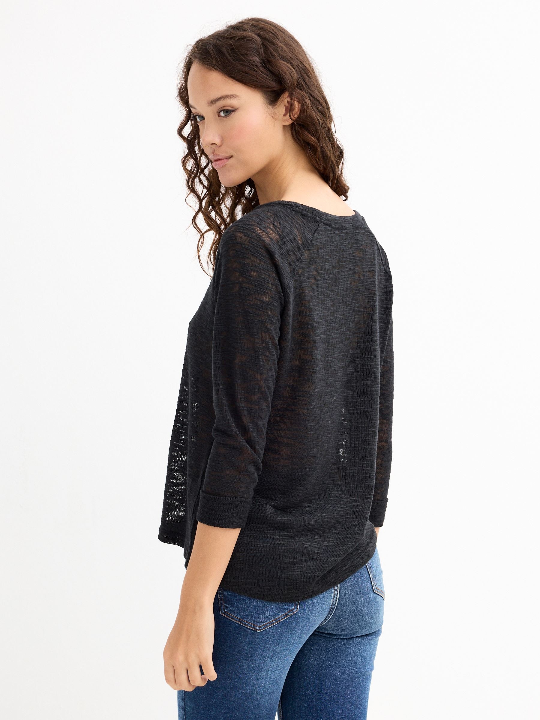 Perfect T-shirt black middle front view