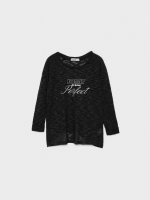 %Pto% T-shirt perfeita preto vista frontal