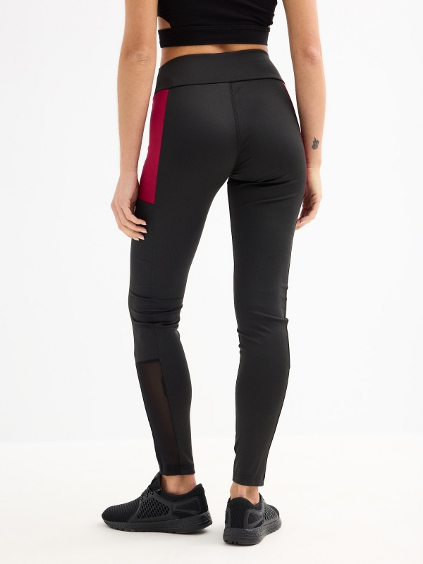 Fit For Life Leggings black middle back view