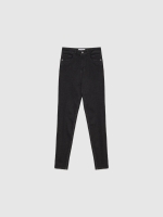 %Pto% Jeans skinny tiro alto negro negro vista frontal