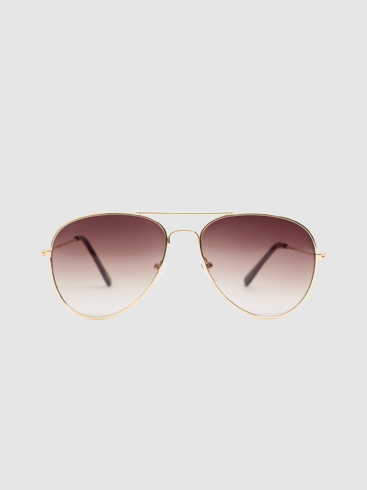 Gold frame aviator glasses golden