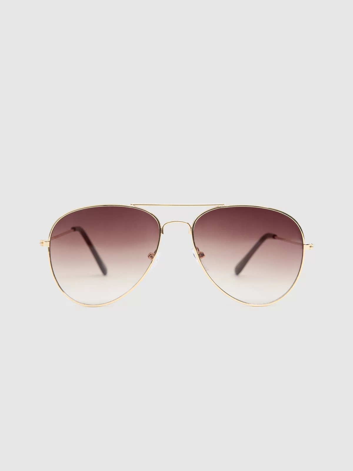 Gold frame aviator glasses golden