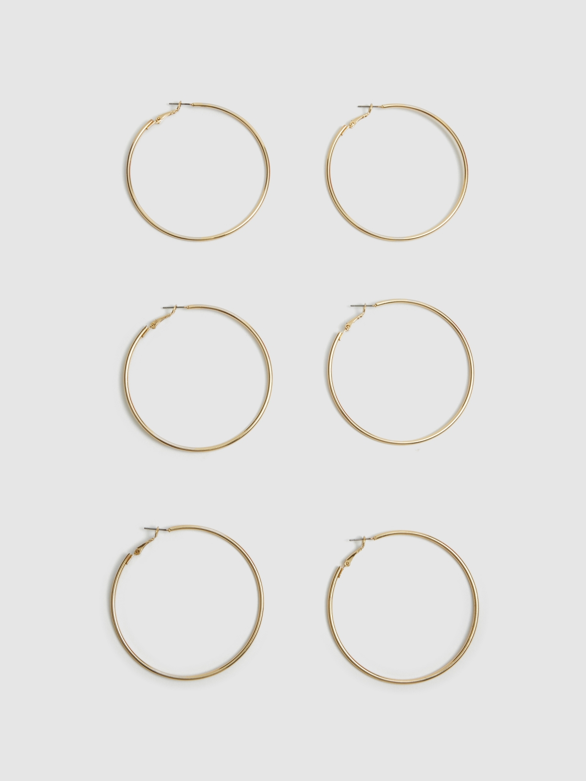 Set 3 hoop earrings