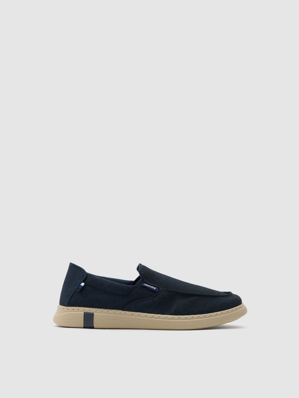 Stretch canvas trainer blue