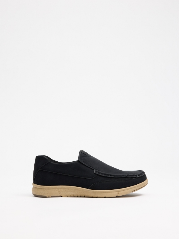 Black sport moccasin