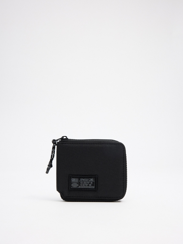 Black zip wallet