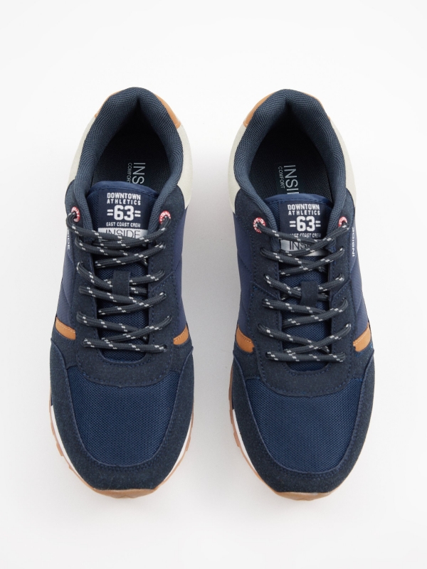 Combined casual sneaker navy zenithal view