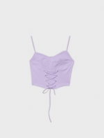 %Pto% Corset top with straps mauve