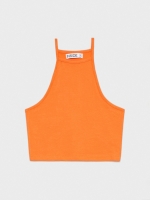 %Pto% Crop top halter naranja
