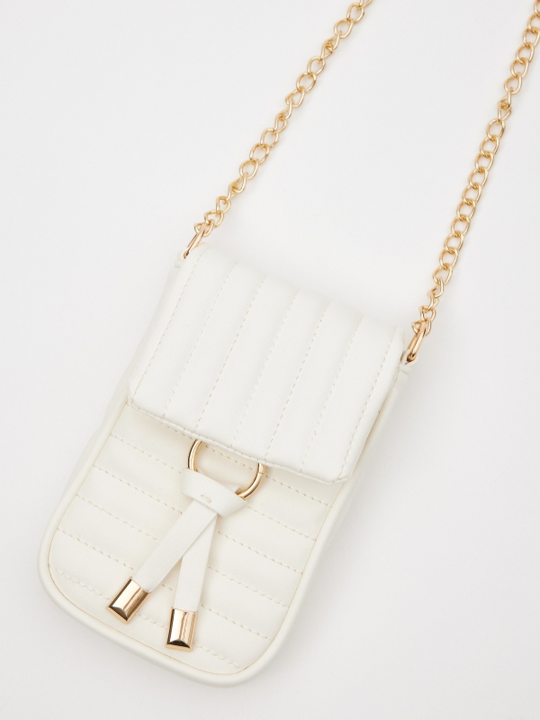 Mini white bag white detail view