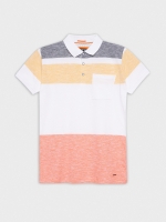 %Pto% Coloured striped polo shirt red