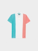 %Pto% Block color pique polo shirt emerald