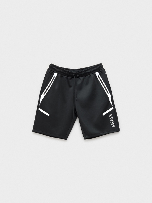  Bermuda jogger negro