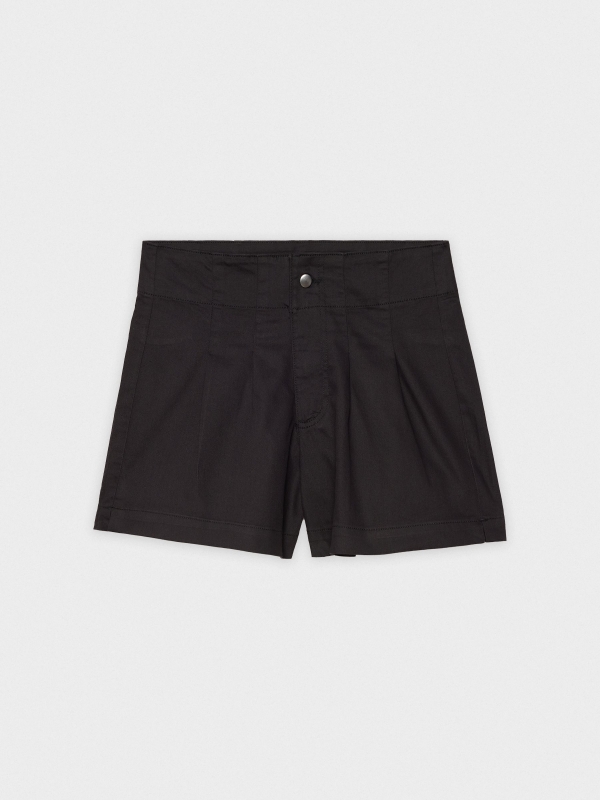  Slim fit shorts with darts black