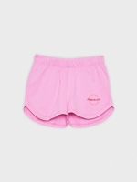 %Pto% Short de punto gráficos magenta