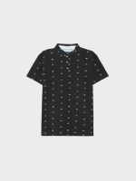 %Pto% Polo miniprint marinero azul marino