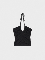 %Pto% Top with knotted straps black