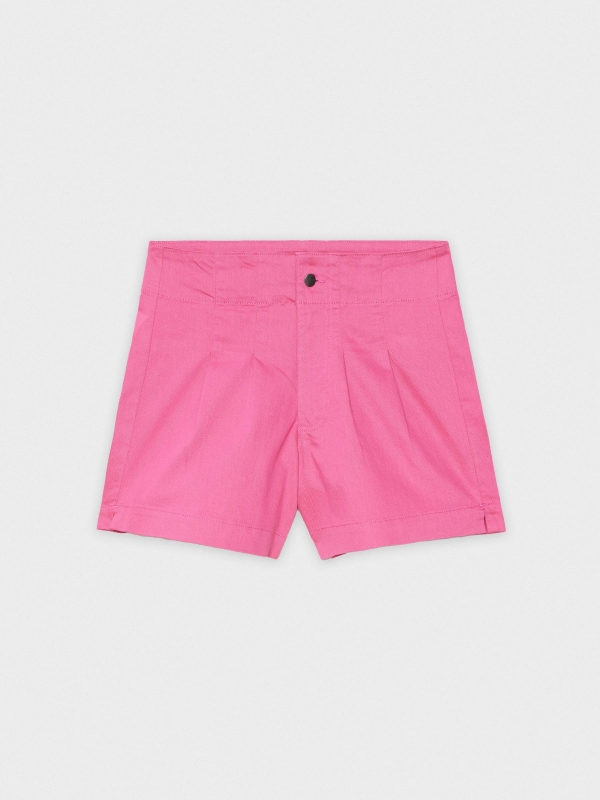  Calções de corte justo com dardos magenta