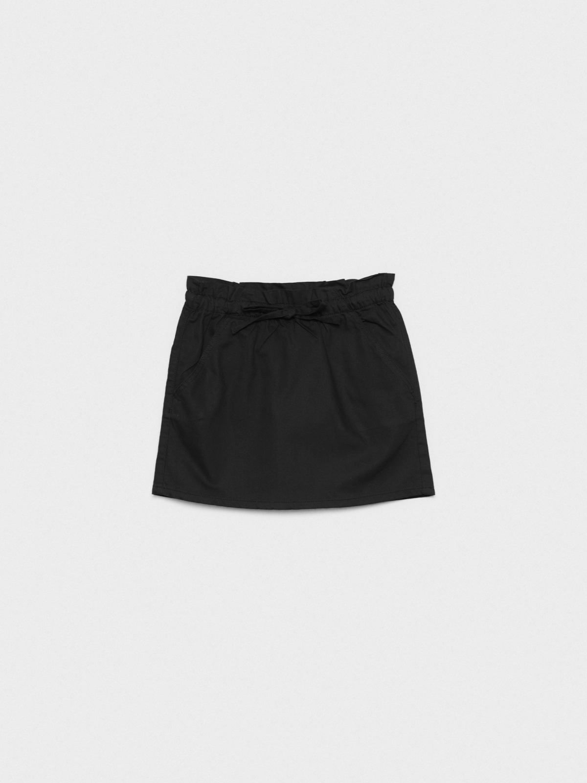  Mini paper bag skirt black