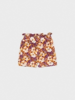 %Pto% Shorts fluidos print marrón