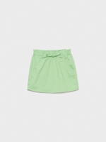 %Pto% Falda mini paper bag verde claro