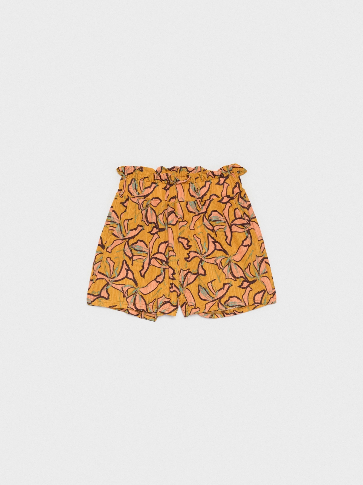  Fluid print shorts ochre