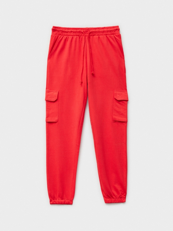  Pantalón jogger felpa naranja