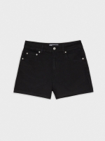 %Pto% Shorts slim high rise negro
