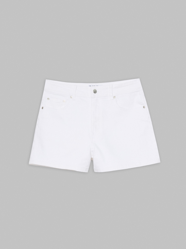  Shorts slim high rise white