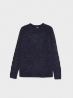 %Pto% Marbled knitted sweater blue