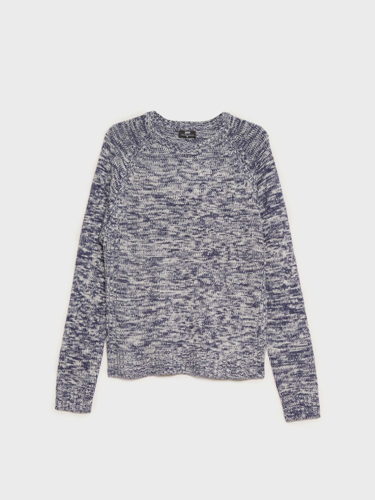  Camisola de malha marmoreada bege