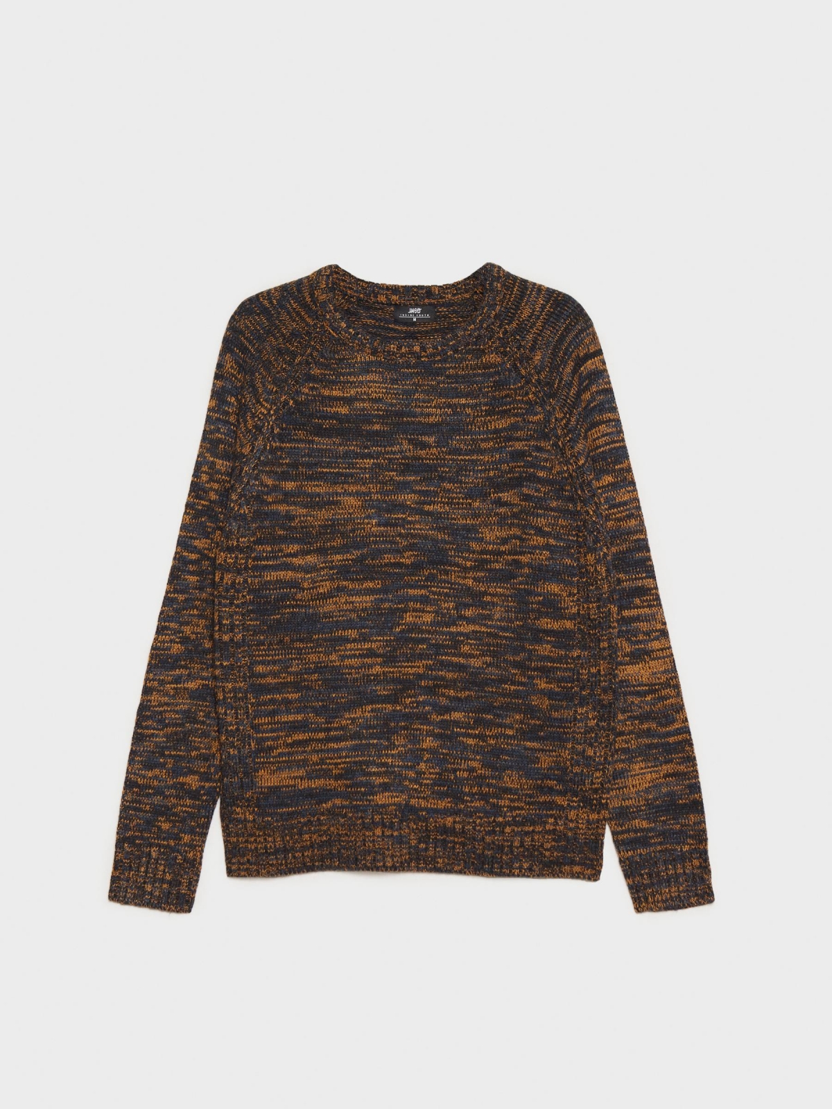 Camisola de malha marmoreada ocre