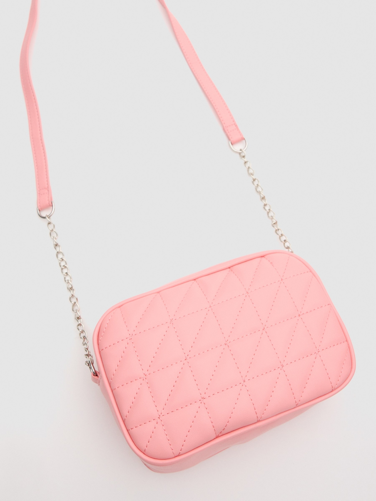 Padded shoulder bag light pink detail view